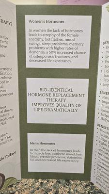 Hormone benefits