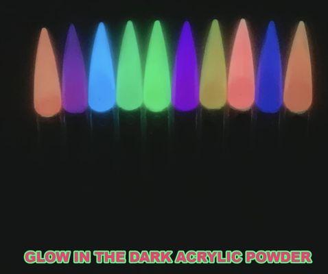 Glow in the dark acrylic powder