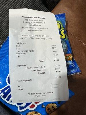 This very pricy snacks 4 items for 11 dollars i