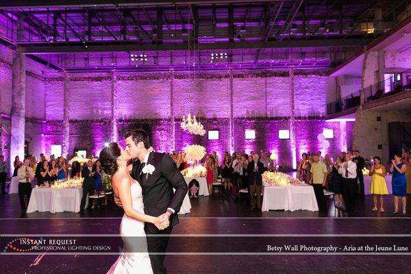 Wedding uplighting by Instant Request DJ Entertainment