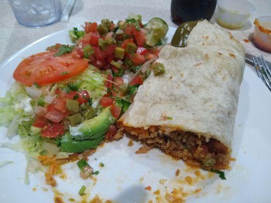 Carnitas burrito plus pico de Gallo for Pico bar