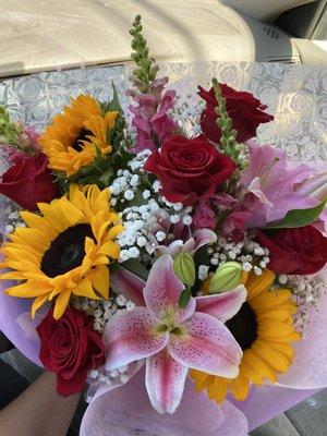 Mixed flower bouquet