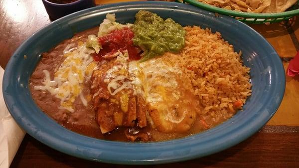 chili relleno and beef tamale plate