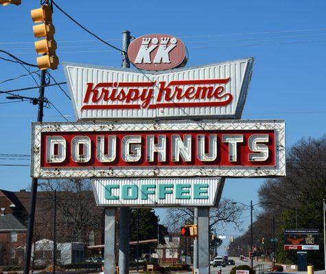 Original sign from the '60's. Original Store is still there but closed and business moved across the street