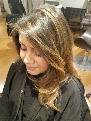 Balayage highlights by Tyler