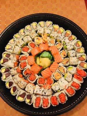 Roll platter bowl