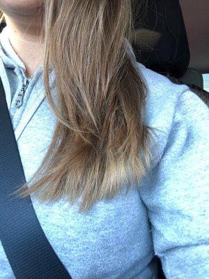 Thin hair, layers