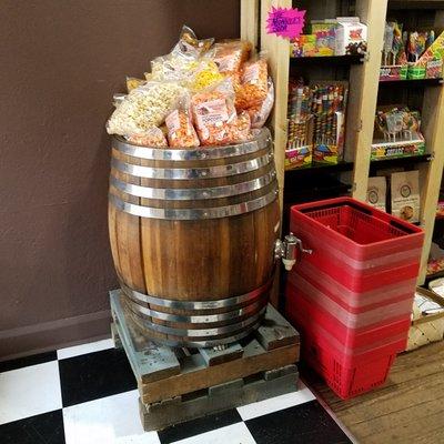 barrel of popcorn