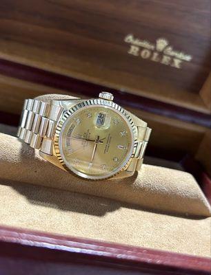 We buy Rolex, Audemars Piguet, Patek Philippe and much more at Gold & Silver Exchange! Stop by today! (Located Inside Park Row Shell)