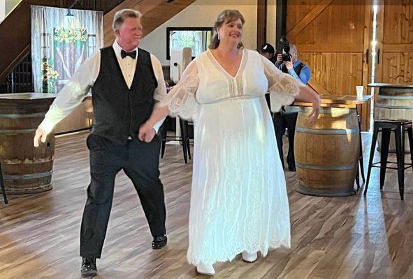 First dance at our wedding.  Jerrick was AWESOME and so helpful for people with two left feet!