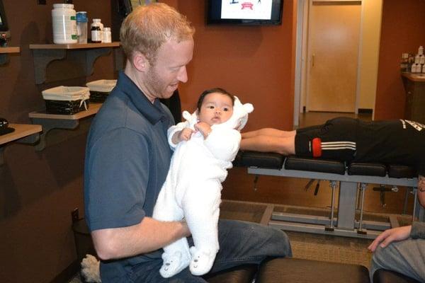 Beautiful Malia got her first adjustment at 2 weeks old. Get your kids checked.