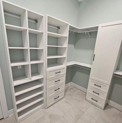 Curved Rods, cubbies and cabinets. The 3 C's.