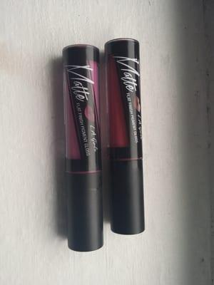 Bazaar and Timeless matte lipstick