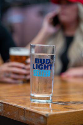 Bud Light Seltzer on tap tastes even better than the can. Refreshing on a hot day.