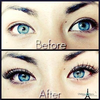 Before & After: Eyelash Extensions