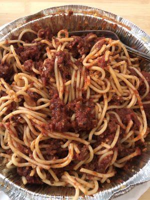 Spaghetti and Meat Sauce Pasta