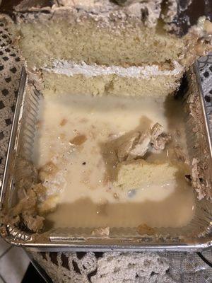 Spoiled tres leches cake