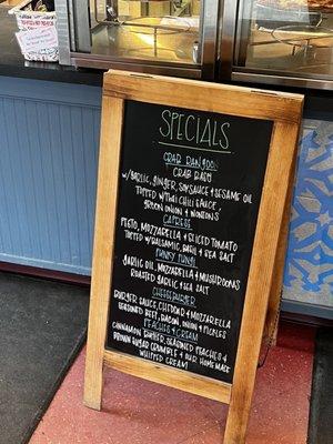 Some funky pizza specials