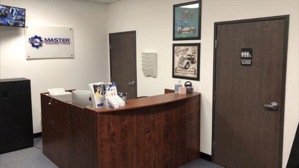 Our MAT admissions office, where new striving students take their first step into their new careers!