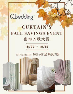 Fall in love with Premium Cotton
15% on all Premium Cotton collections.
秋天爱上长绒棉
长绒棉系列打8.5折
10/20/2023- 10/31/2023