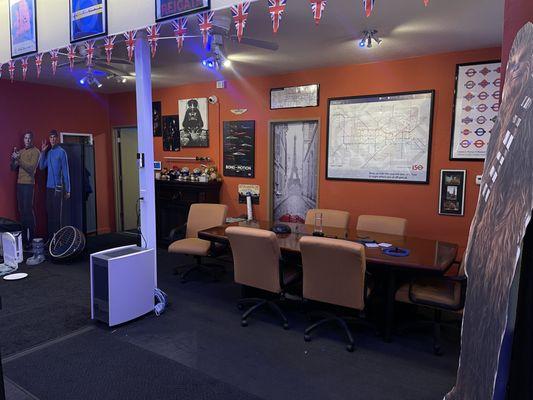 East Bay Autohaus, INC's wonder office, so much to look at and the best drinks and coffee