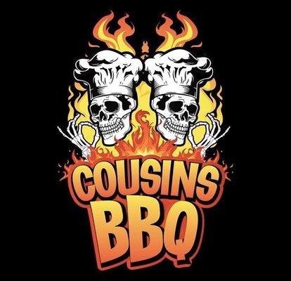 Custom made vectored logo for local bar b q company "Cousins Bbq" out of San Francisco.