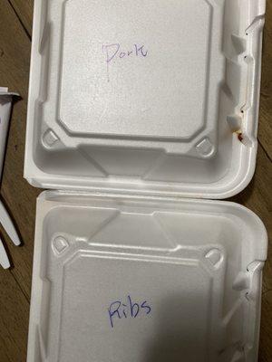 They labeled our takeout order (: