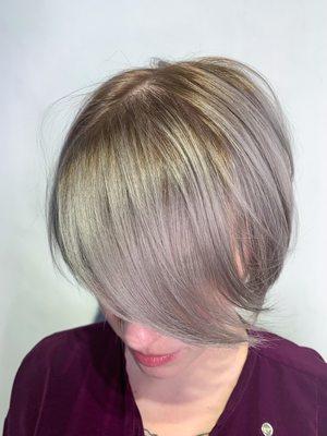 Icy pixie. Cut & color by Alise