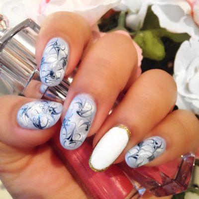 Marble Gel Manicure