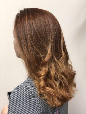 Natural redhead ombré