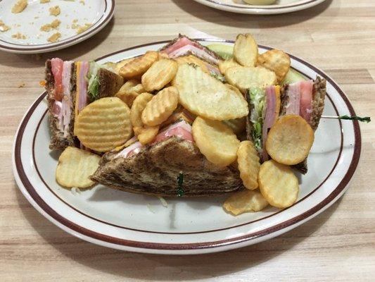 Club Sandwich with Cottage Fries