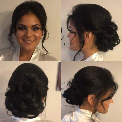 Short fine hair turns this bride into the look that she has dreamed of! By April