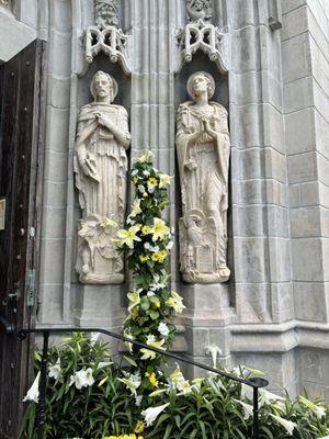 Adorned front door