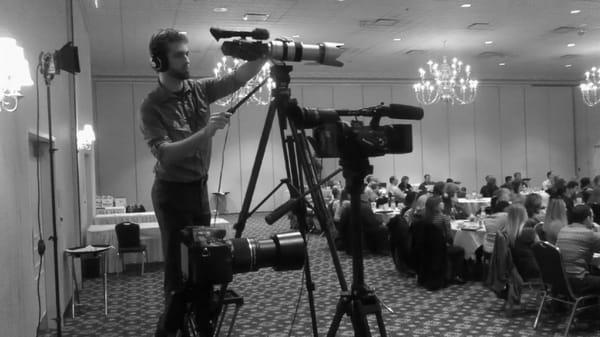 Multiple camera live event video production.