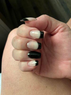 Black French Tip