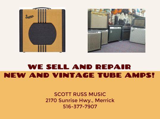 New and Vintage Tube Amp Sales and Repairs