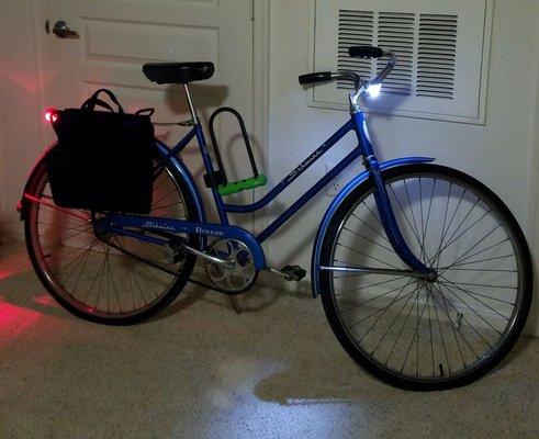 There's no way I could have installed this rear rack myself on this 50 year old bike. Thanks Becky!!