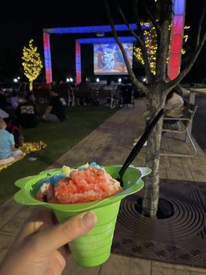 Clark Kent shaved ice and Toy Story.