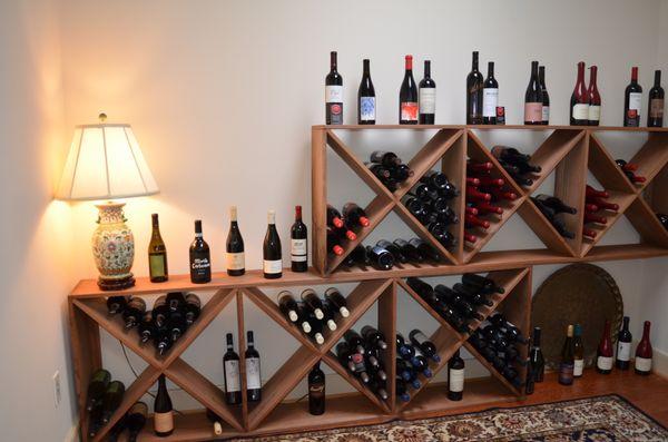 An ever changing portfolios of wines on the floor that highlight small-production or family wineries.