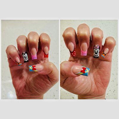 Disney Nails - hand painted by Jasmin