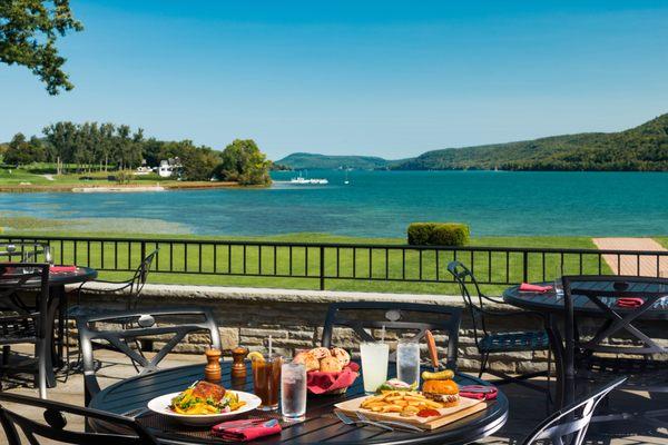 Patio dining during the summer months