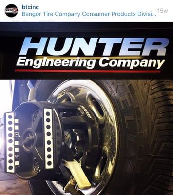 Hunter engineering is the best in the business for auto alignment systems!