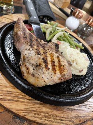 White Marble Pork Chop