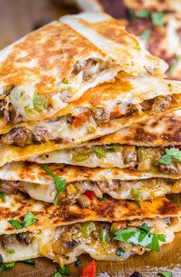 Chicken, Lamb, TriTip, OR Beef Shawarma Quesadillas..