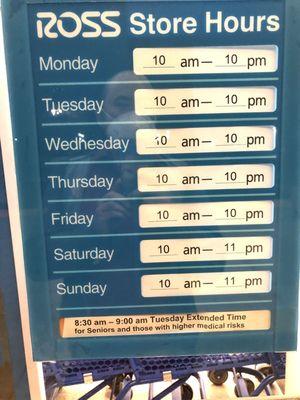 Store hours that do not represent actual hours they are supposed to be open