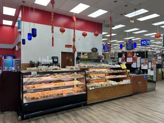 Bakery section by front main entrance.