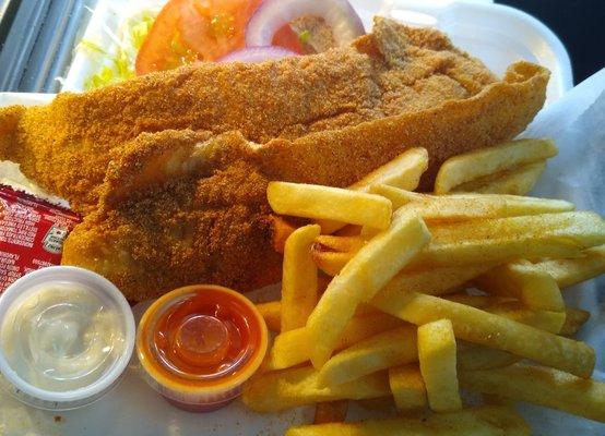 Whiting fish and fries