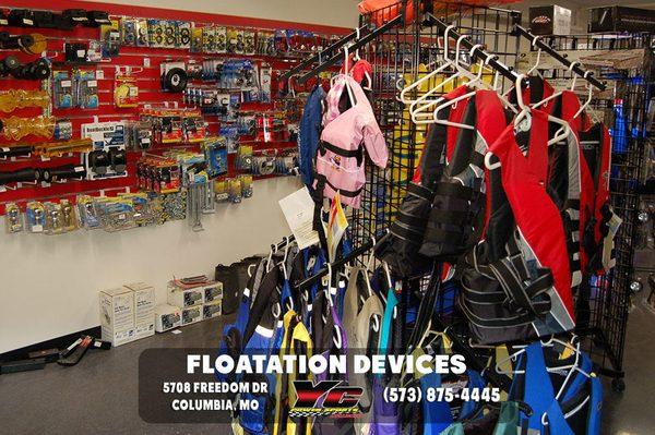 Floatation devices will keep you on top!-YC Powersports of Columbia 5708 Freedom Dr. Columbia, MO 65202 (573) 875-4445, Kirks...