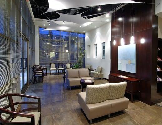 Relax in our spacious reception area before your appointment.