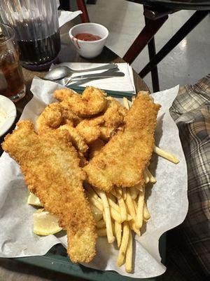 Shrimp,fish & chips